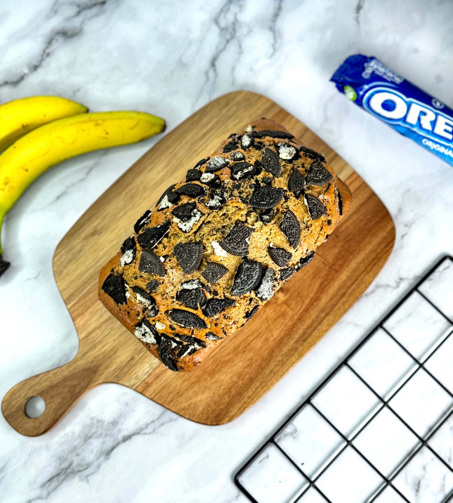 Oreo Cookie Banana Loaf