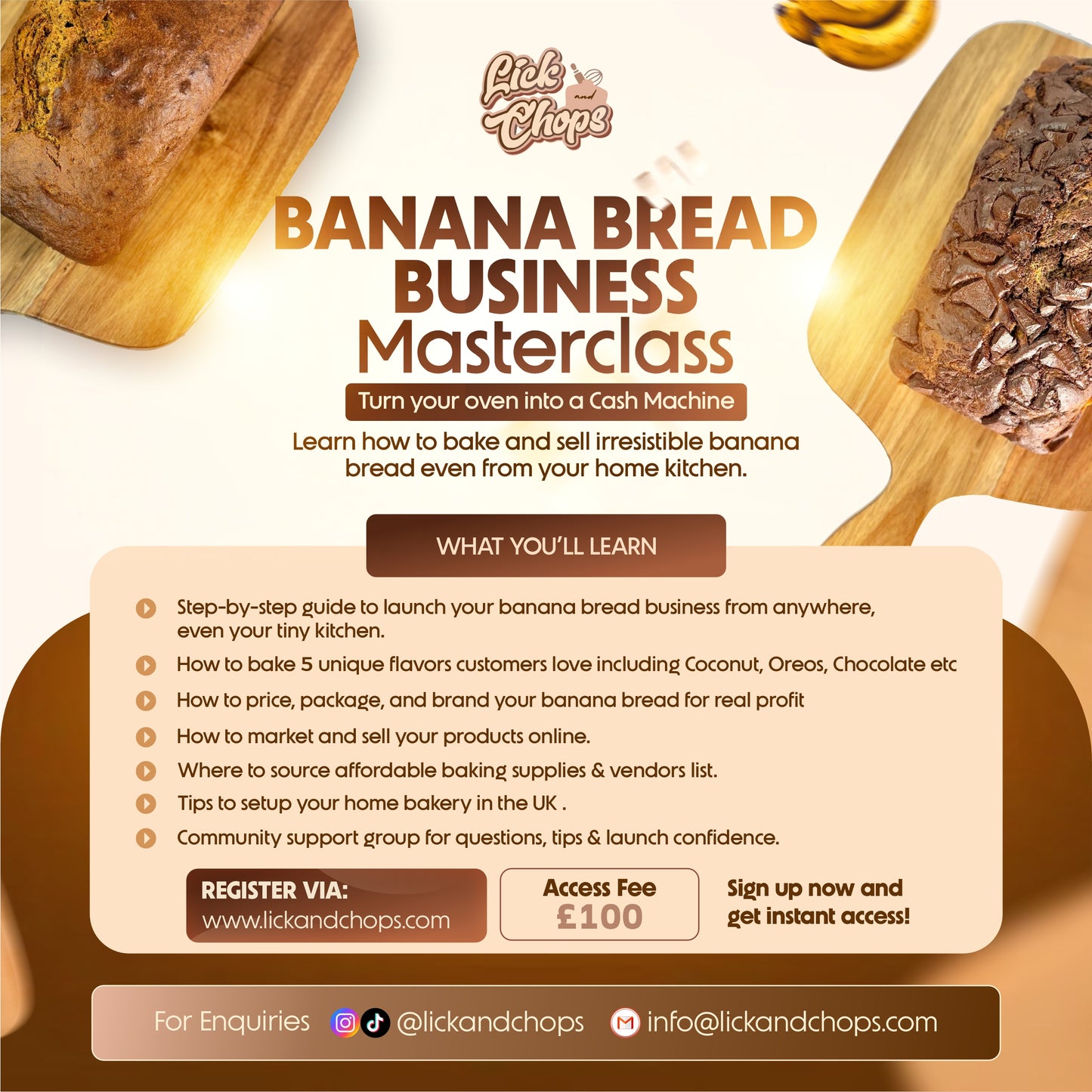 Banana Bread Business Masterclass